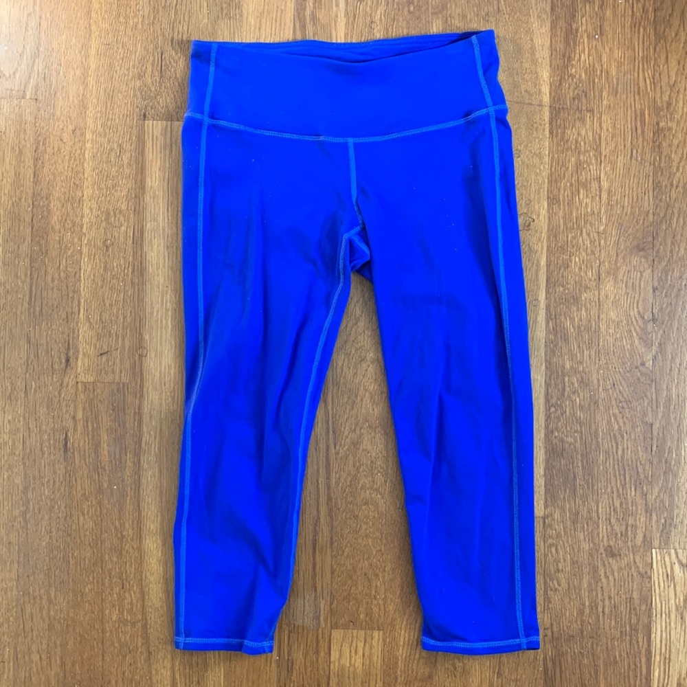 Athleta cobalt blue capri leggings S